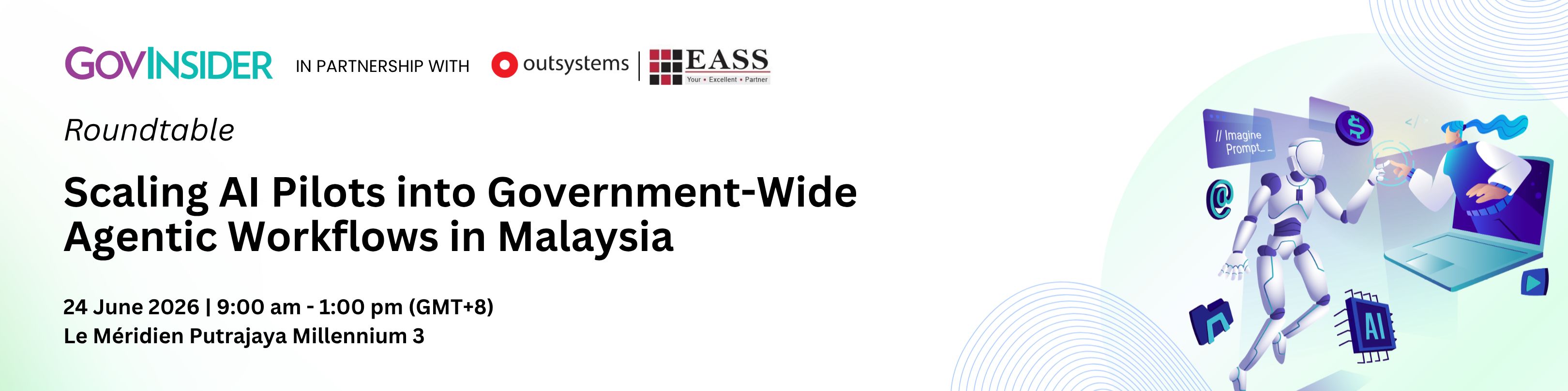 event banner for Scaling AI Pilots into Government-Wide Agentic Workflows in Malaysia​